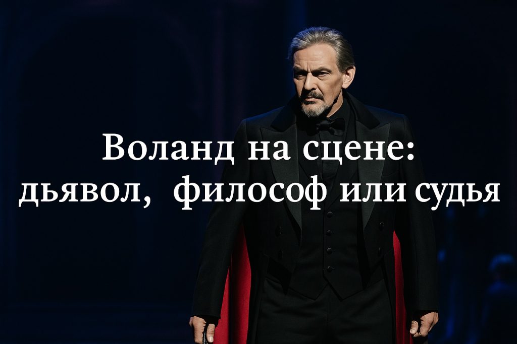 Воланд на сцене дьявол, философ или судья